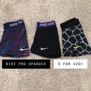 3 Nike Pro Spandex